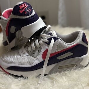 Nike Kids Sneakers - White, Pink, and Purple